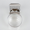BENGT HALLBERG, ring, silver och bergkristall, Köping 1970