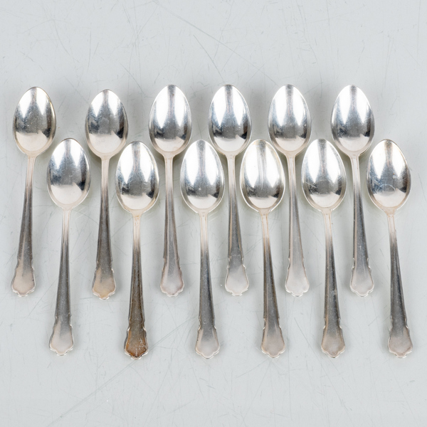 KAFFESKEDAR, 12 st, silver, "Disa", GAB, 1900-tal