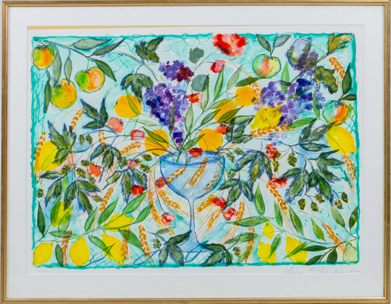 LENA LINDERHOLM (född 1947), färglitografi, signerat och numrerat 1013/1750