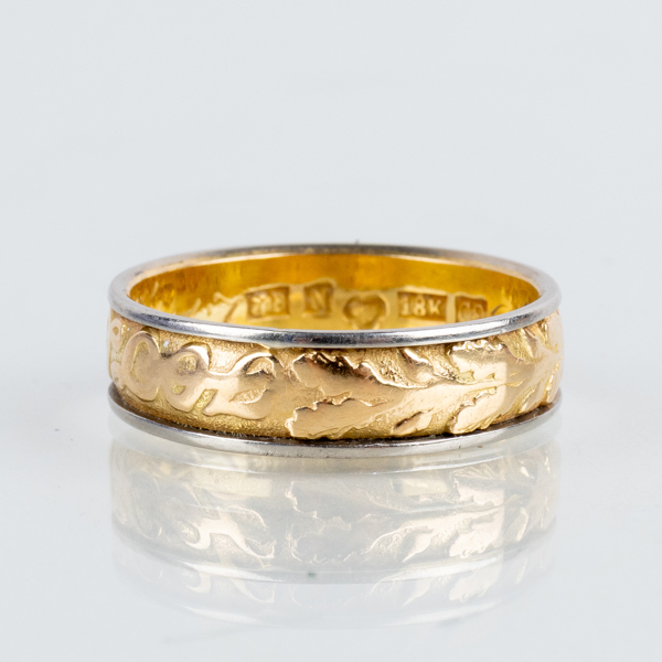 RING, 18k guld och vitguld, vikt ca 6,1 g