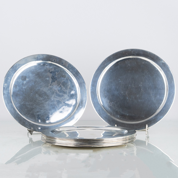 KUVERTALLRIKAR, 10 st, sterlingsilver, sannolikt Rancho Alegre, Taxco, Mexico, 1960-tal