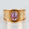 RING, 18k guld och ametist, Bengt Hallberg, Köping