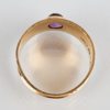 RING, 18k guld och ametist, Bengt Hallberg, Köping