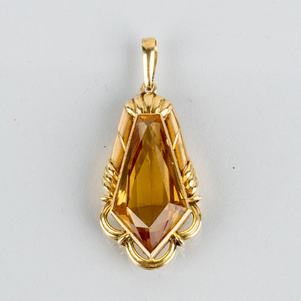 HÄNGE, 18k guld, med citrin
