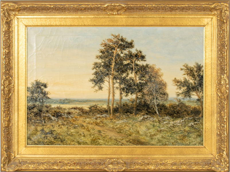 OIDENTIFIERAD KONSTNÄR, 1800-/1900-tal, skogslandskap, oljemålning_685a_8d9e70d70d649b2_lg.jpeg