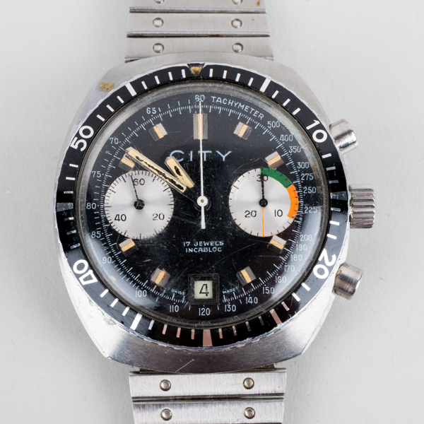 HERRARMBANDSUR, 2 st, City, stål, 1900-talets mitt