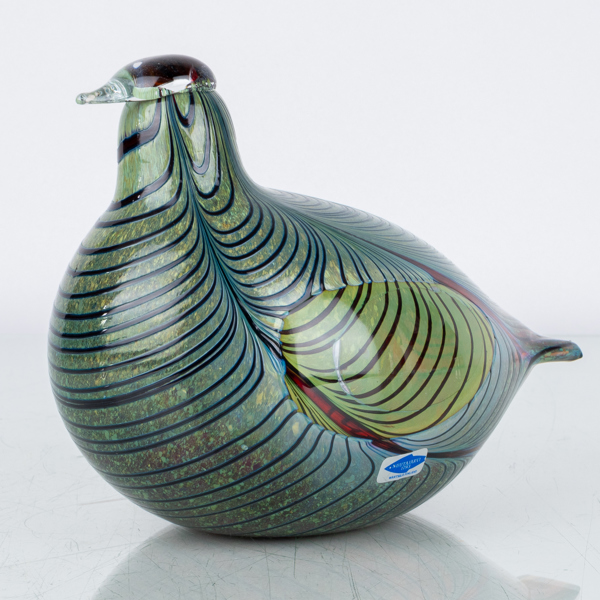 OIVA TOIKKA, skulptur, glas, Nuutajärvi, Finland, signerad