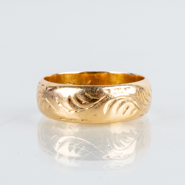 RING, 18k guld, svenska stämplar