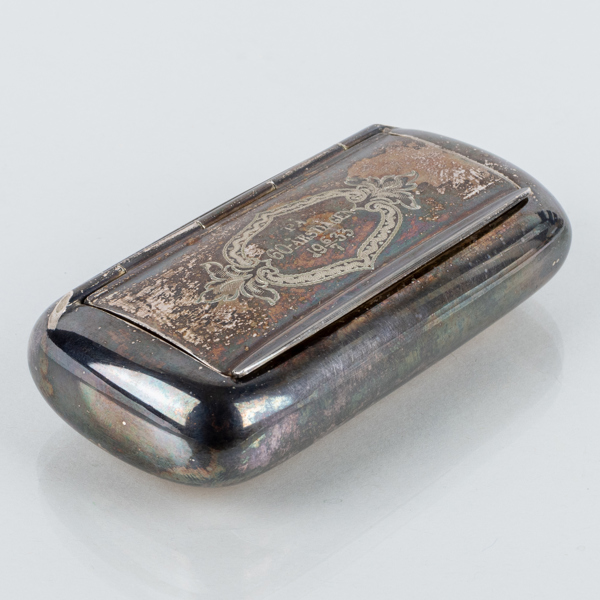 SNUSDOSA, silver, GAB Stockholm, otydlig årsstämpel