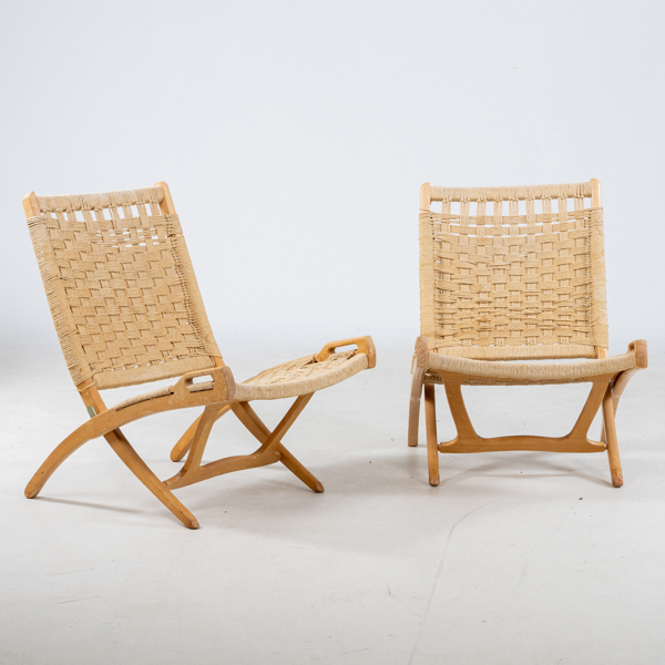 EBERT WELS, 1 par loungestolar, "Folding chair", 1960-/70-tal