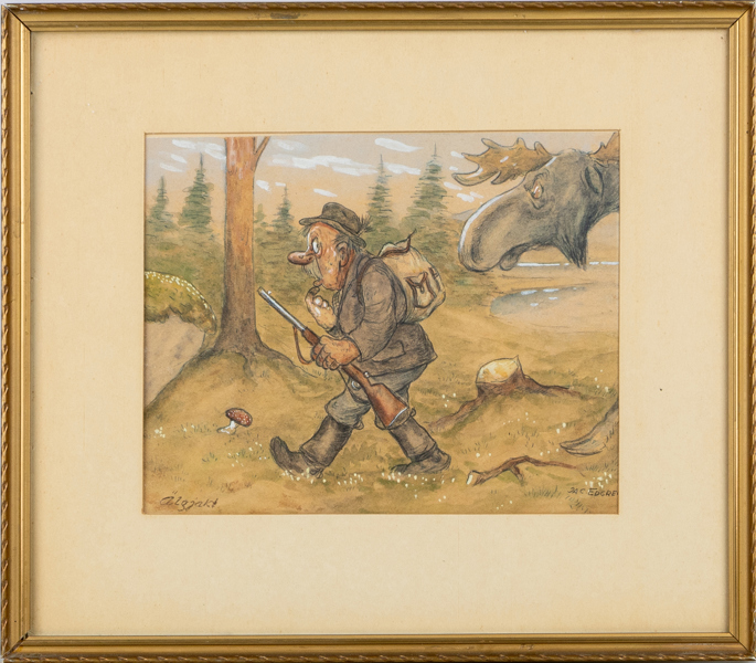 JAC EDGREN (1899-1980), akvarell, signerad