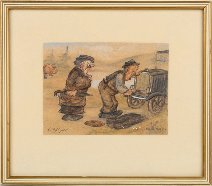 JAC EDGREN (1899-1980), akvarell, signerad