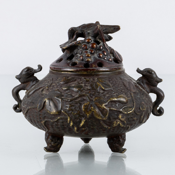 RÖKELSEKAR, brons, Kina, 1900-tal