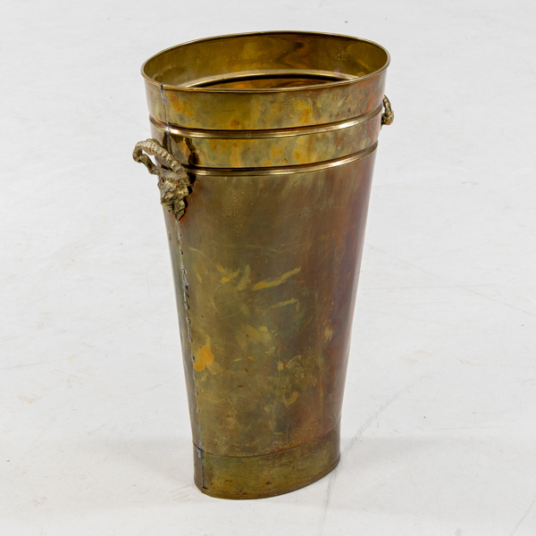 PARAPLYSTÄLL, mässing, 1900-talets första hälft