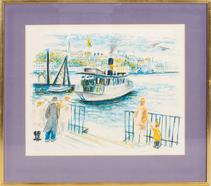 CHARLES SJÖHOLM (född 1933), färglitografi, signerad och daterad 269/295
