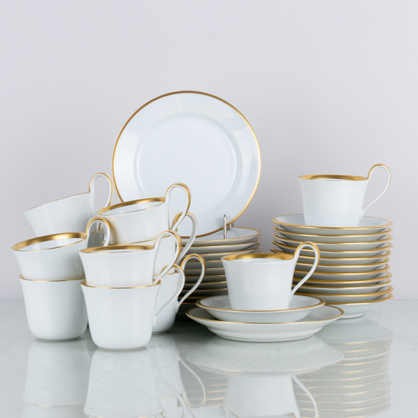 SIGVARD BERNADOTTE, 24 del kaffeservis, "Golden sun", Bing & Gröndahl, Danmark