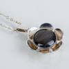 HALSKEDJA MED HÄNGE, sterlingsilver och sten, Finland, 1900-talets andra hälft