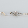 PÄRLCOLLIER, odlade pärlor, silverlås, 1900-talets mitt