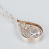 HÄNGE MED HALSKEDJA, silver, Victor Jansson, med bergkristall