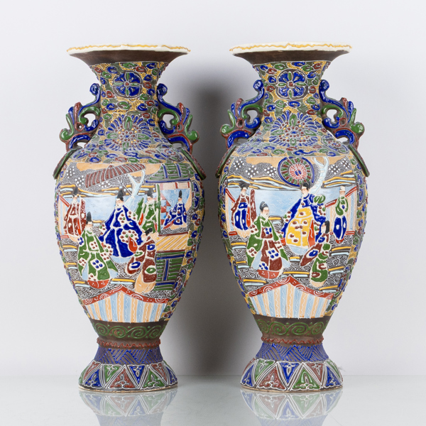 VASER, 1 par, keramik, Japan, 1900-tal