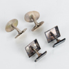 MANSCHETTKNAPPAR, 2 par, silver, 1900-tal