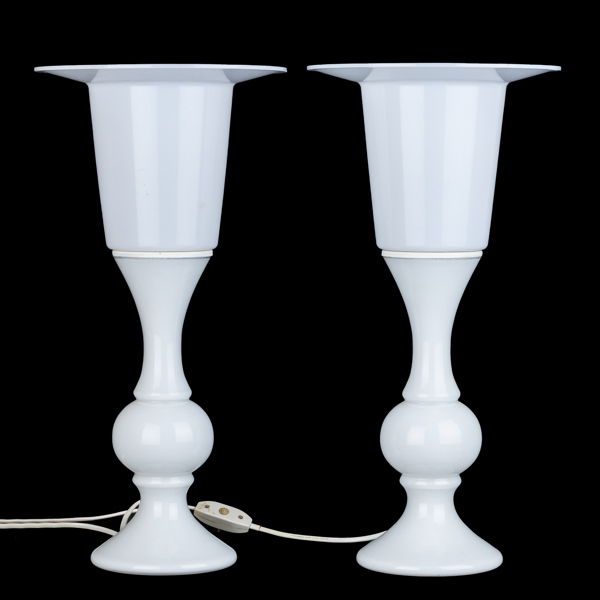 BORDSLAMPOR, 1 par, Luxus, Vittsjö, 1900-talets andra hälft