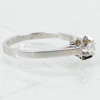 RING, 18k vitguld, med diamant ca 0.16 ct, GFAB, 1984, vikt ca 2 g