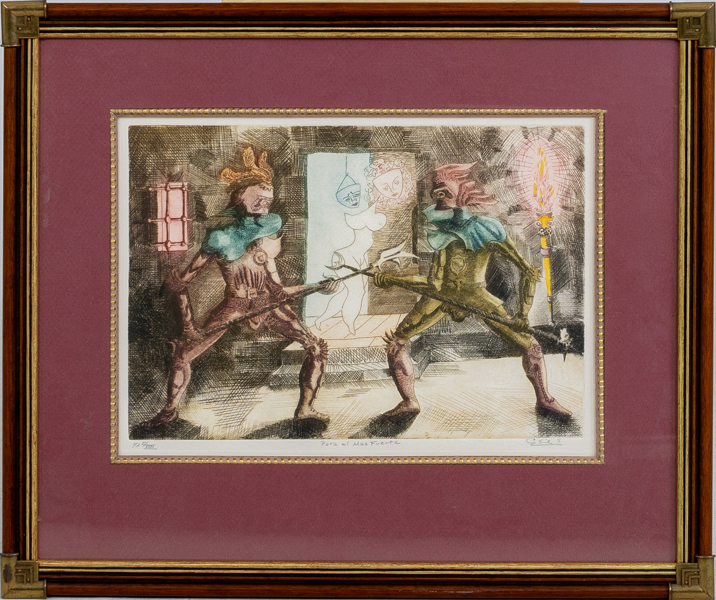 GUILLERMO SILVA SANTAMARIA (1921-2007), färgetsning, signerad och numrerad E.A II/XXXV