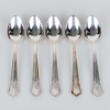 KAFFESKEDAR, 5 st, silver, modell Chippendale, GEWE, bla 1996