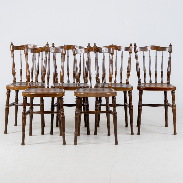 PINNSTOLAR, 6 st, Luterma, 1900-talets första hälft 