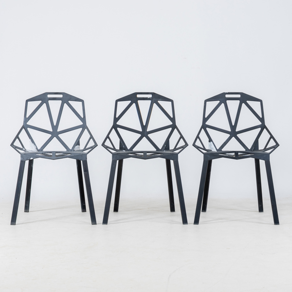 KONSTANTIN GRCIC, 3 st stolar, "Chair one", Magis, Italien, 2000-tal