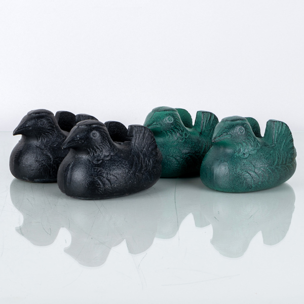 DÖRRSTOPP/BOKSTÖD, 2 par, gjutjärn, orientaliska, 1900-talets andra hälft