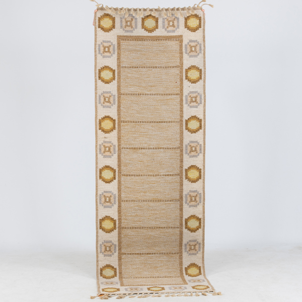 INGEGERD SILOW, matta, rölakan, "2224-Torvalla", Axeco, galleri, monogramsignerad, ca 254 x 84 cm