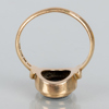 RING, 18k guld, med onyx