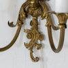 VÄGGLAMPETTER, 1 par, Louis XVI-stil, mässing, 1900-talets första hälft