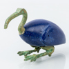 FIGUR, brons och lapis lazuli, ibis, föreställande guden Thoth, 1900-tal