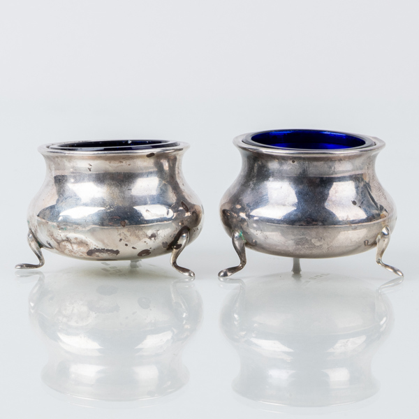 SALTKAR, 1 par, silver, Birmingham 1911