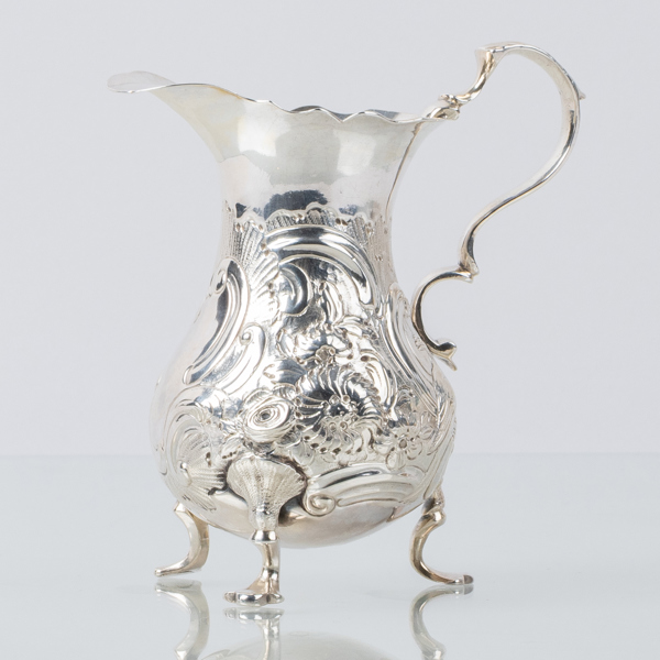 MJÖLKKANNA, silver, London, England 1700-tal