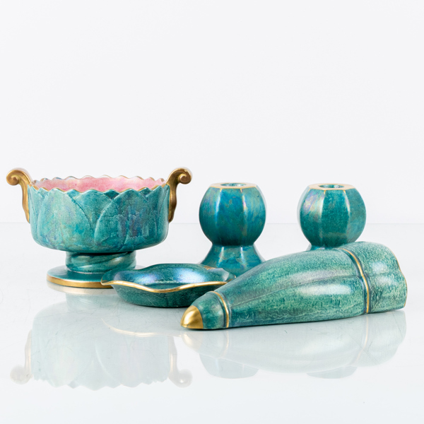 JOSEF EKBERG, 4 st, flintgods, Gustavsberg, 1900-talets första hälft