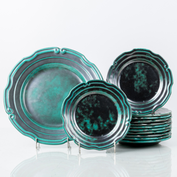 ANNA-LISA THOMSON, 13 del, fruktservis, keramik, Ekeby, 1900-talets första hälft