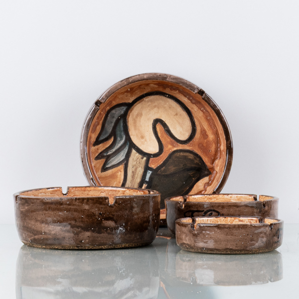 FRANCISCO BRENNAND (1927-1919), 4 st, skålar, keramik, Brasilien 1976, signerade