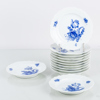 ROYAL COPENHAGEN, 12 st, assietter, "Blå blomst", Danmark, 1900-talets andra hälft
