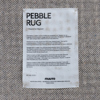 MARGRETHE ODGAARD, matta, "Pebble rug", för Muuto, ull och jute, ca 300 x 200 cm