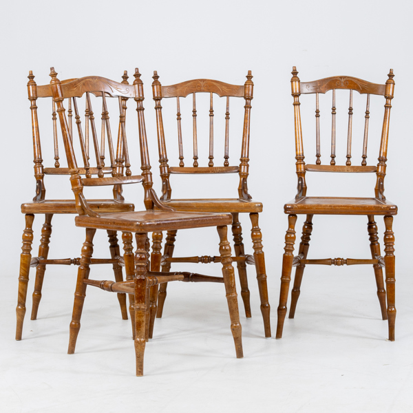 PINNSTOLAR, 4 st, 1900-talets första hälft