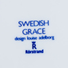 LOUISE ADELBORG, 18 st assietter, porslin, "Swedish grace", Rörstrand