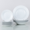 LOUISE ADELBORG, 8 st assietter + 5 djupa tallrikar, porslin, "Swedish grace", Rörstrand