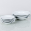 LOUISE ADELBORG, 8 st assietter + 5 djupa tallrikar, porslin, "Swedish grace", Rörstrand