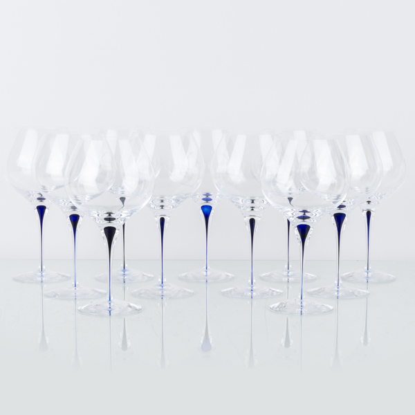 ERIKA LAGERBIELKE, 11 st bourgogneglas, "Intermezzo", Orrefors
