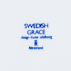 LOUISE ADELBORG, 9 mattallrikar, porslin, "Swedish grace", Rörstrand