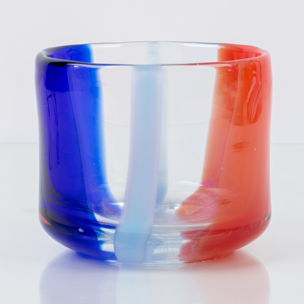 ERIK HÖGLUND, skål, glas, signerad